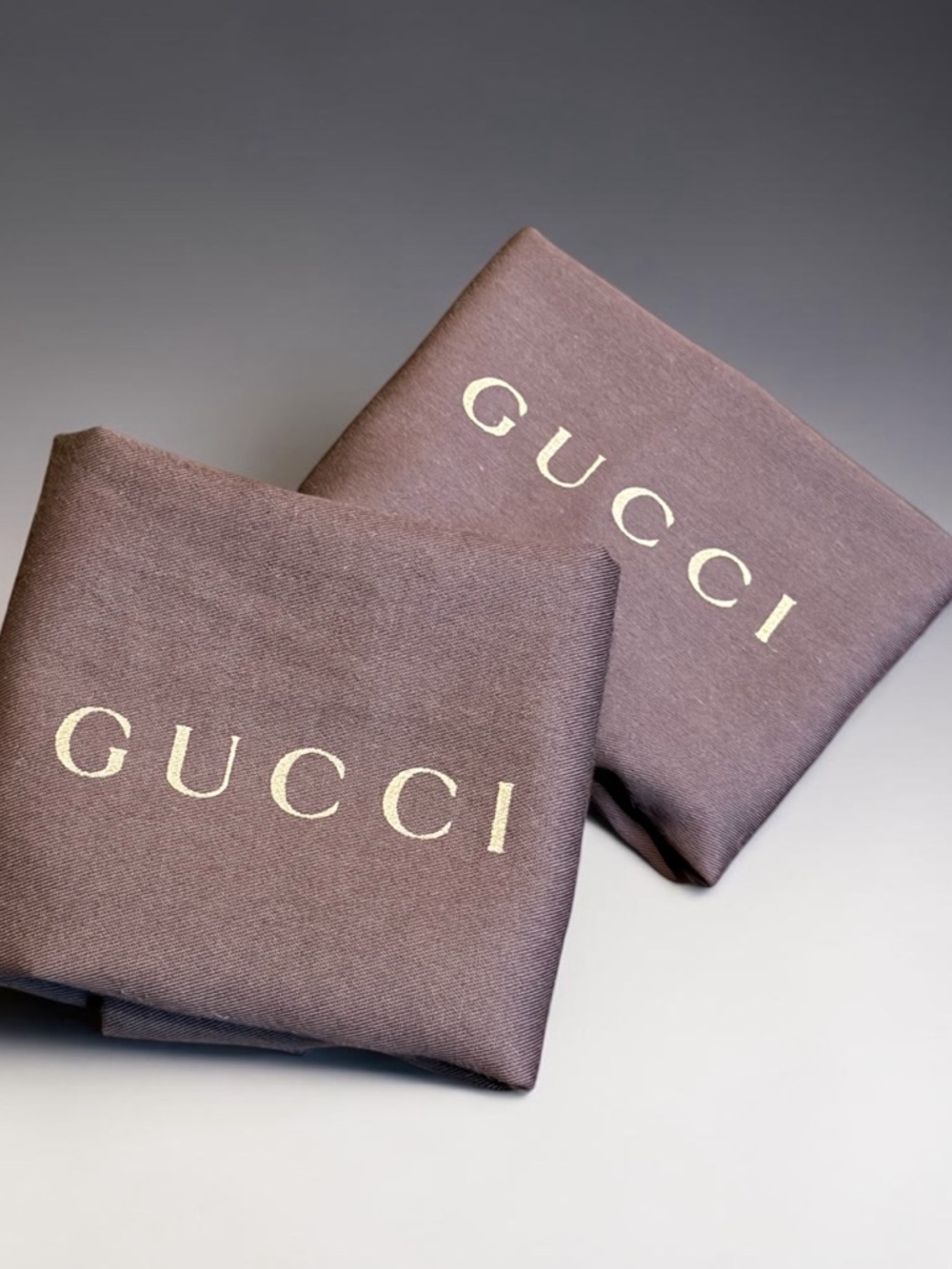(2) Gucci Dustbag Covers
